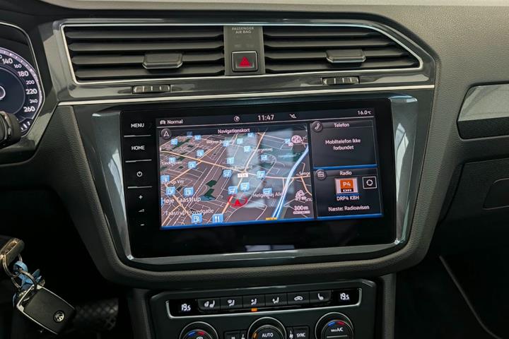 Sølv VW Tiguan fra 2018