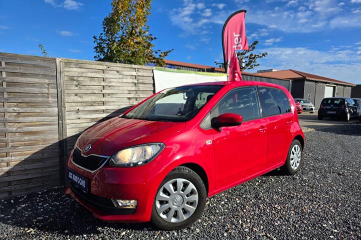 Rød Skoda Citigo fra 2018