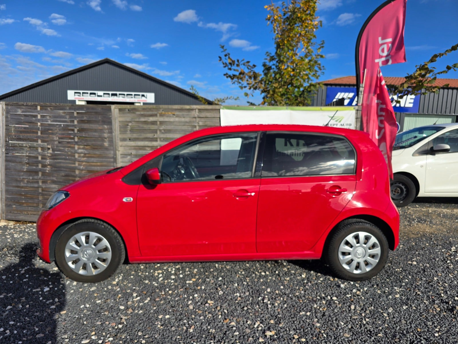 Rød Skoda Citigo fra 2018