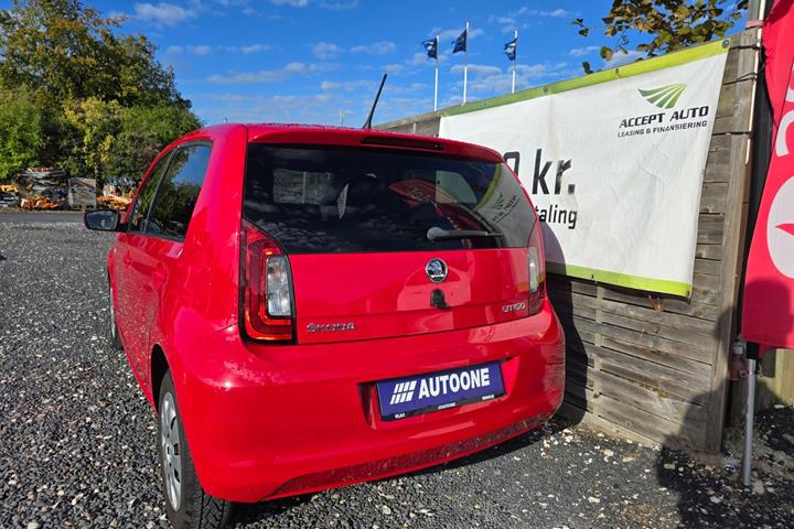 Rød Skoda Citigo fra 2018