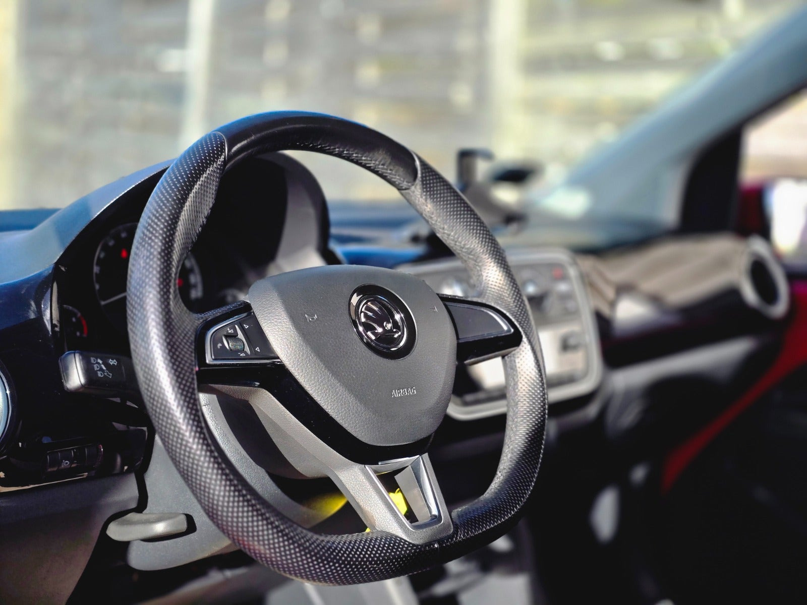Rød Skoda Citigo fra 2018