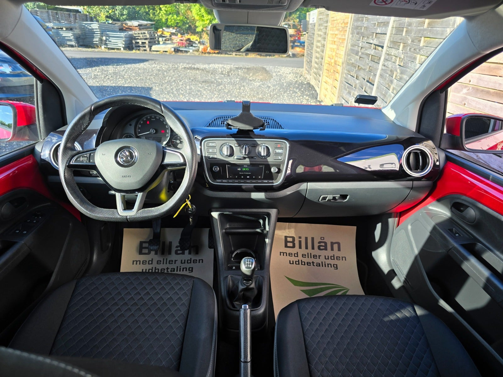 Rød Skoda Citigo fra 2018