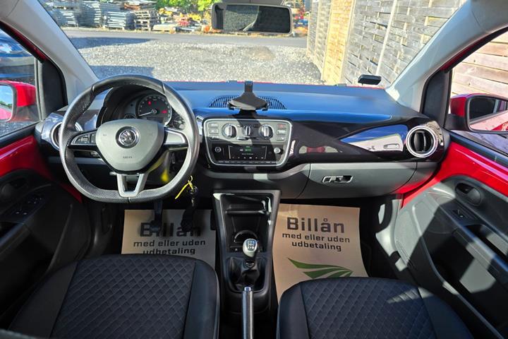 Rød Skoda Citigo fra 2018