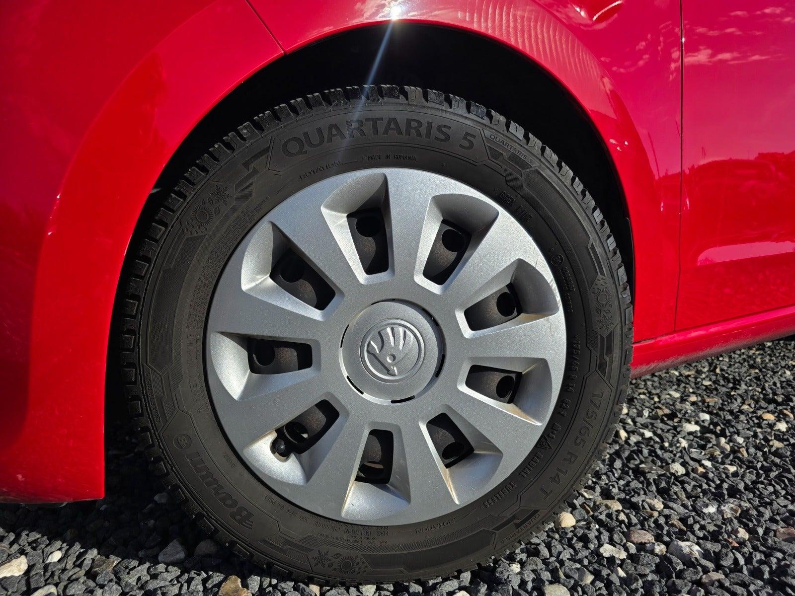 Rød Skoda Citigo fra 2018