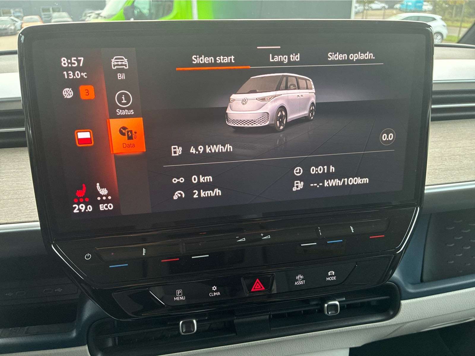 Blå VW ID.Buzz fra 2024