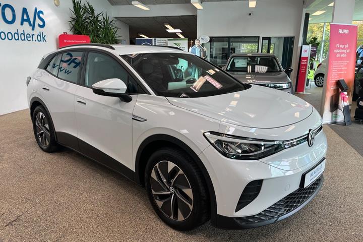 Hvid VW ID.4 fra 2023 set udefra