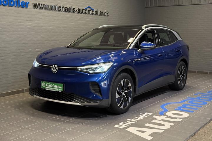 Blå VW ID.4 fra 2022 set udefra
