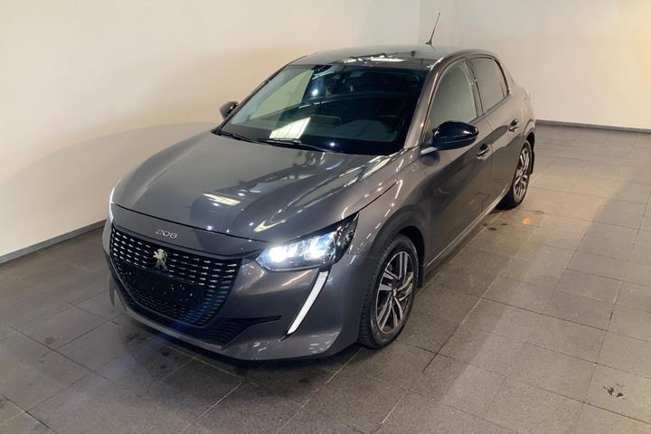 Grå Peugeot 208 fra 2023 set udefra