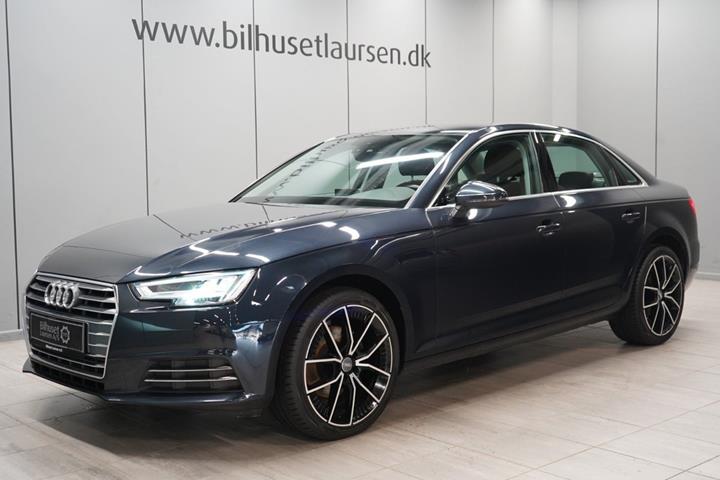Blå Audi A4 fra 2016