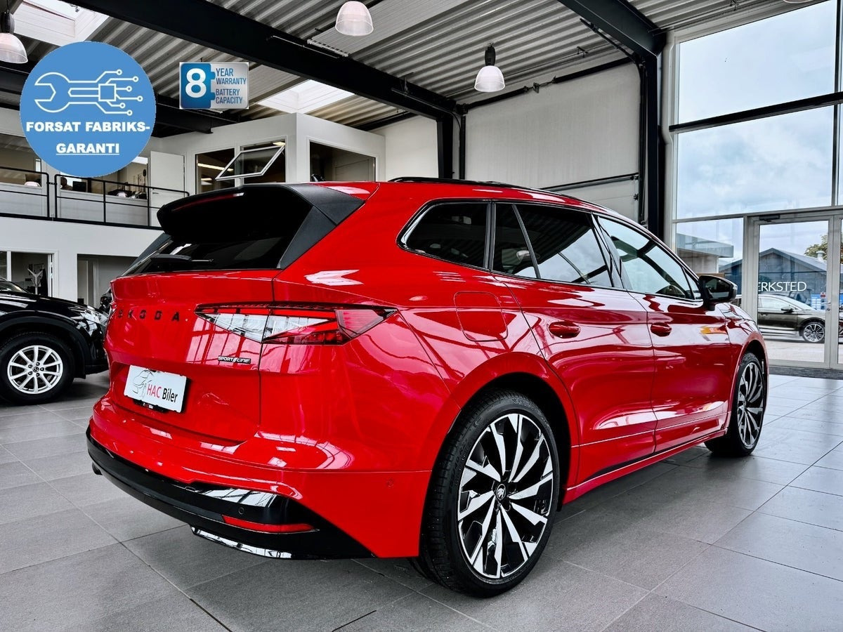 Rød Skoda Enyaq fra 2026