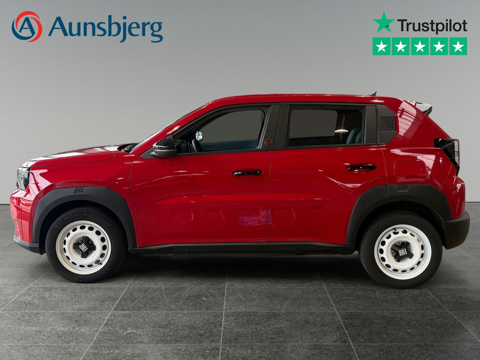 Rød Fiat Grande Panda fra 2025