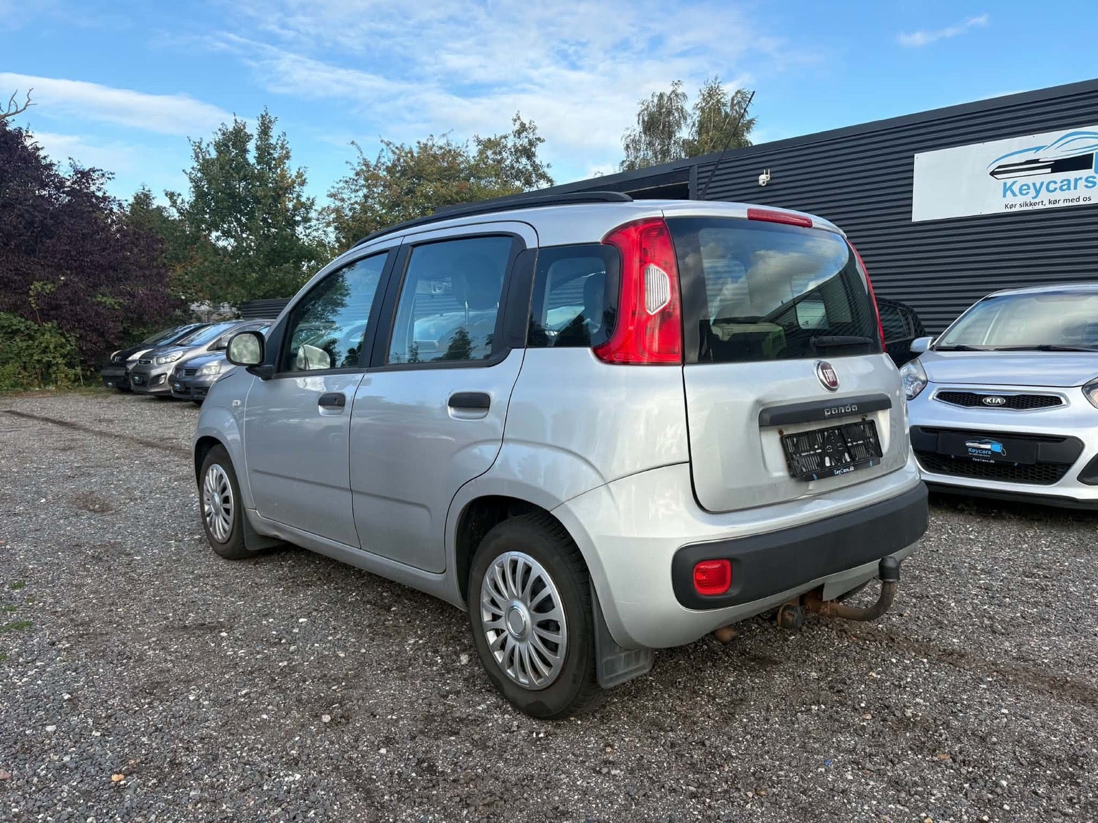 Sølv Fiat Panda fra 2012