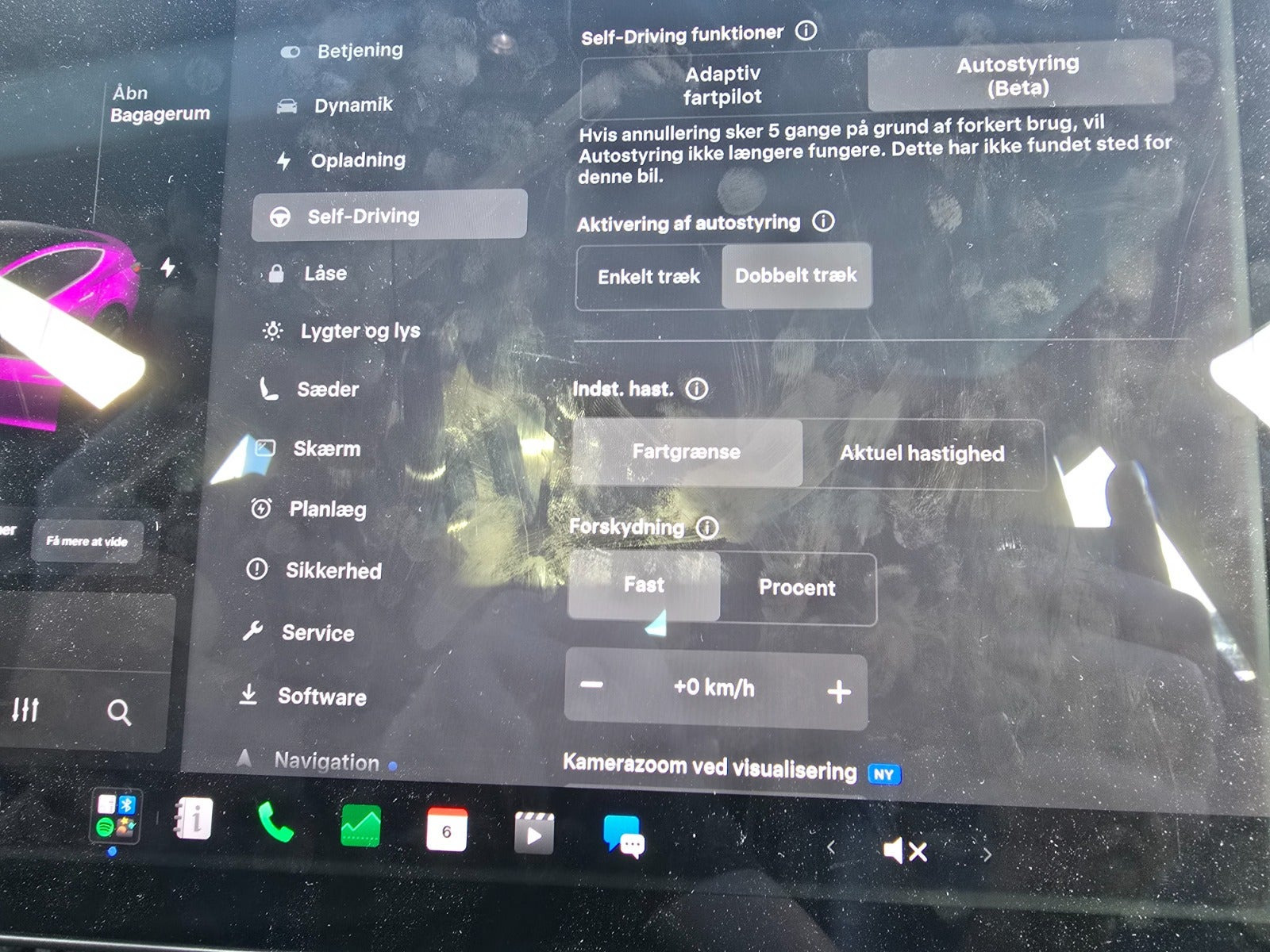 Sort Tesla Model 3 fra 2019