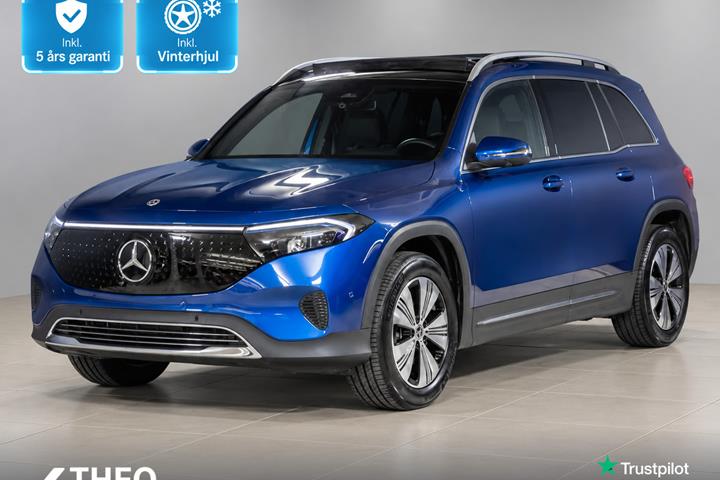 Blå Mercedes EQB250+ fra 2025