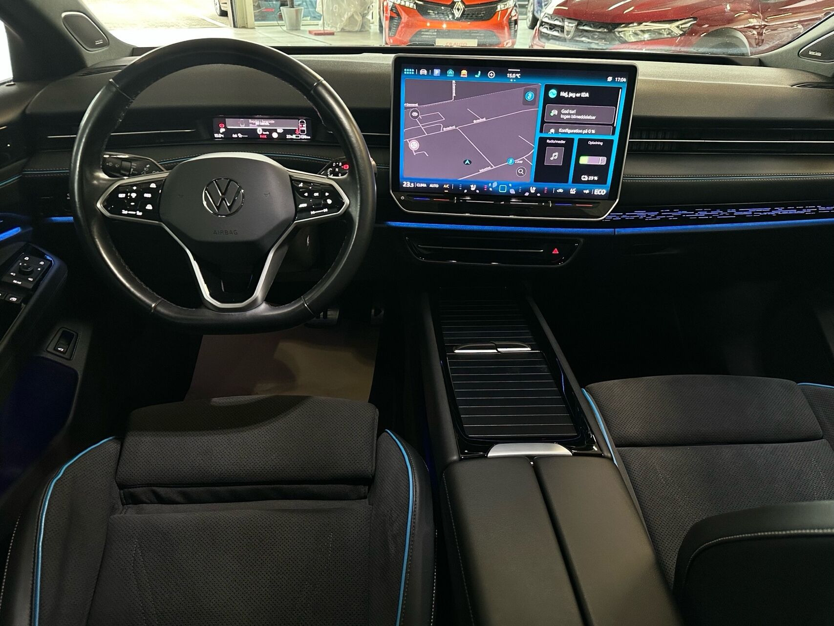 Blå VW ID.7 fra 2023