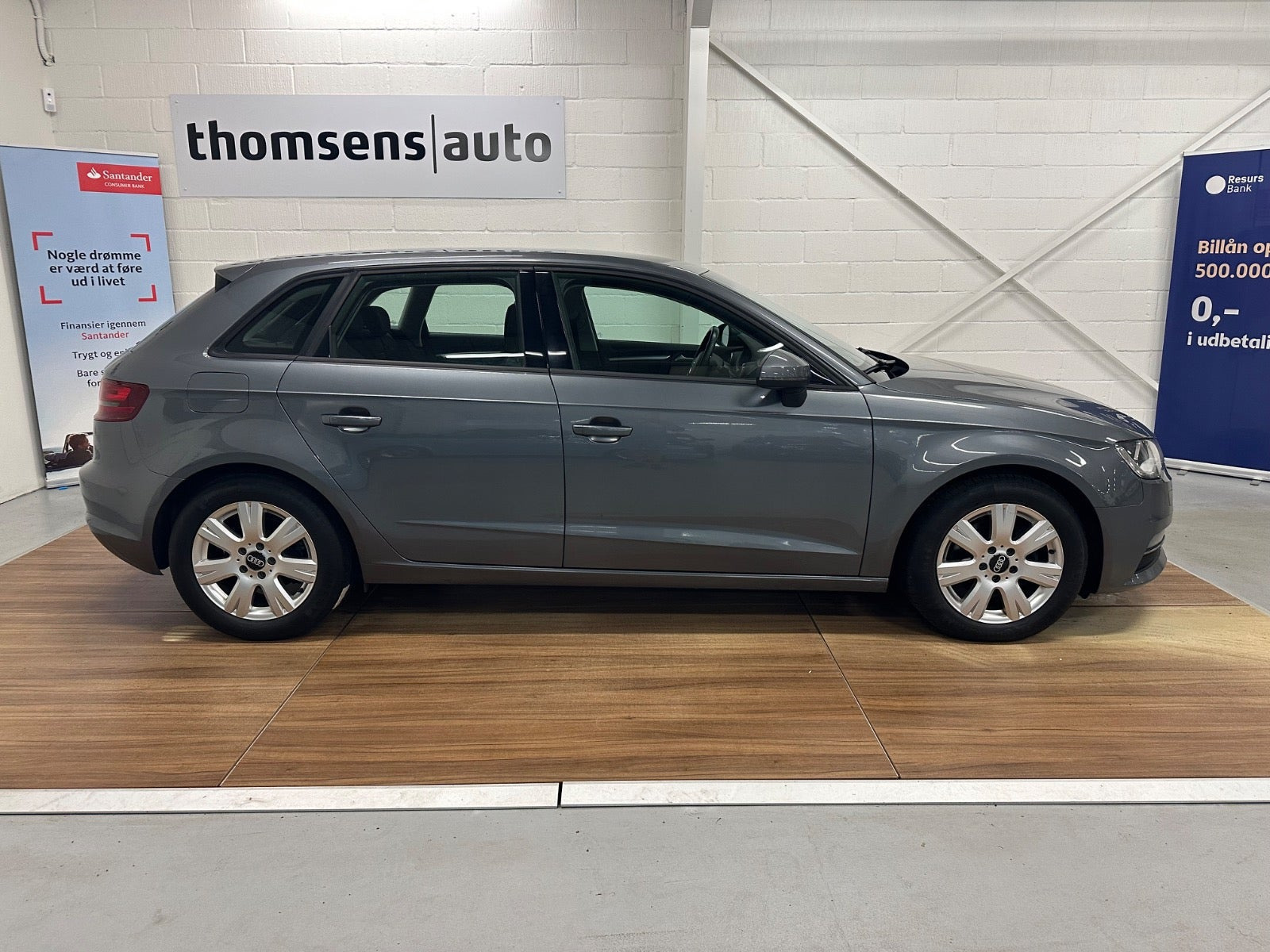 Grå Audi A3 fra 2016
