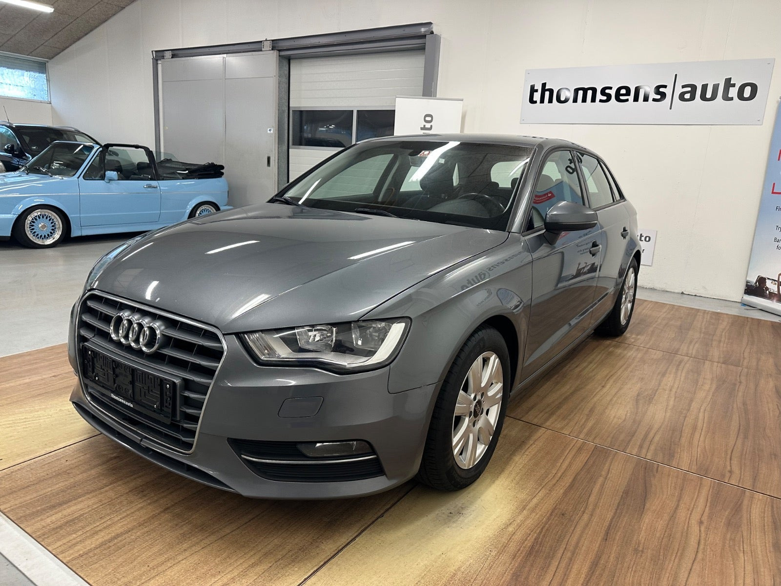 Grå Audi A3 fra 2016