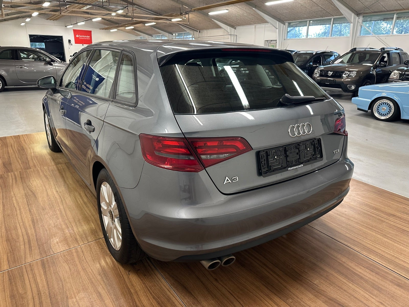 Grå Audi A3 fra 2016