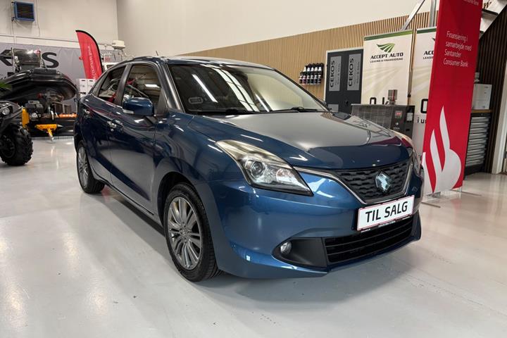 Blå Suzuki Baleno fra 2018