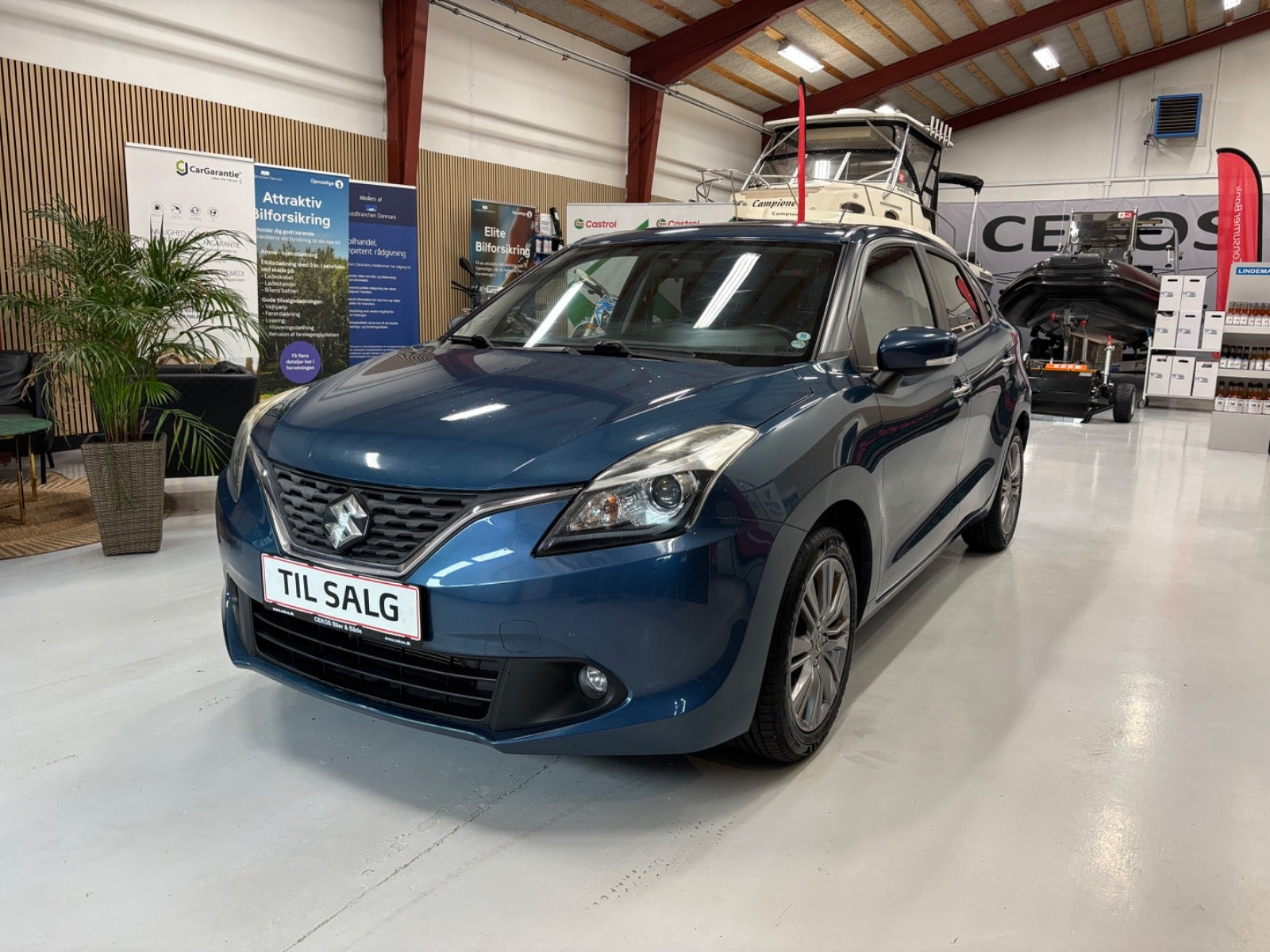 Blå Suzuki Baleno fra 2018