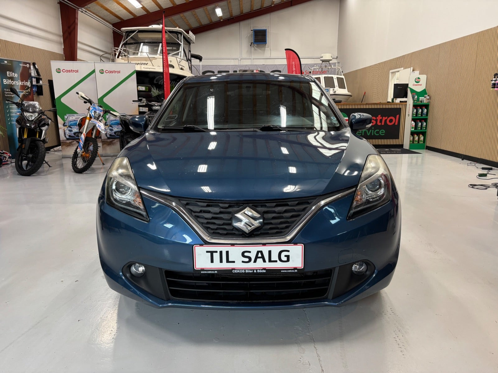 Blå Suzuki Baleno fra 2018