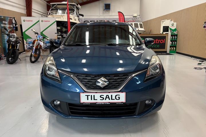 Blå Suzuki Baleno fra 2018