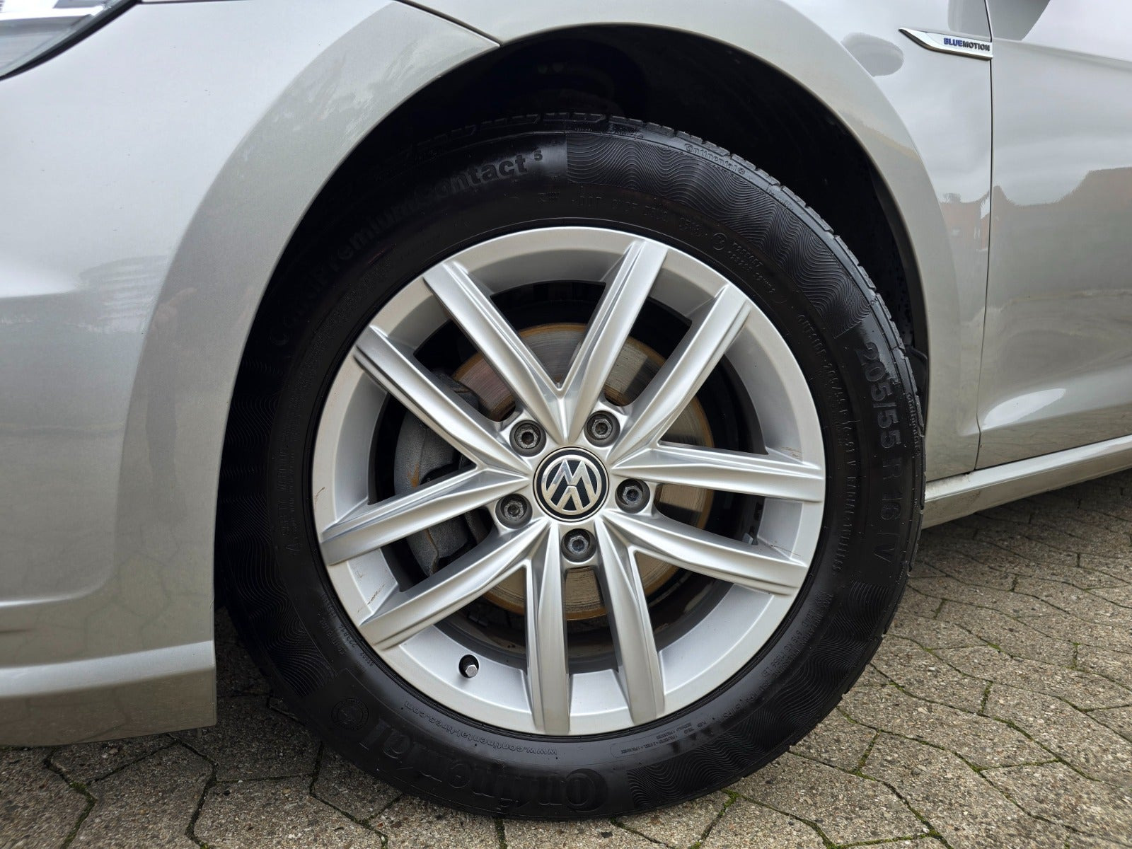 Sølv VW Golf VII fra 2018
