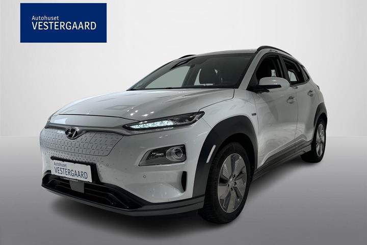 Hvid Hyundai Kona fra 2021