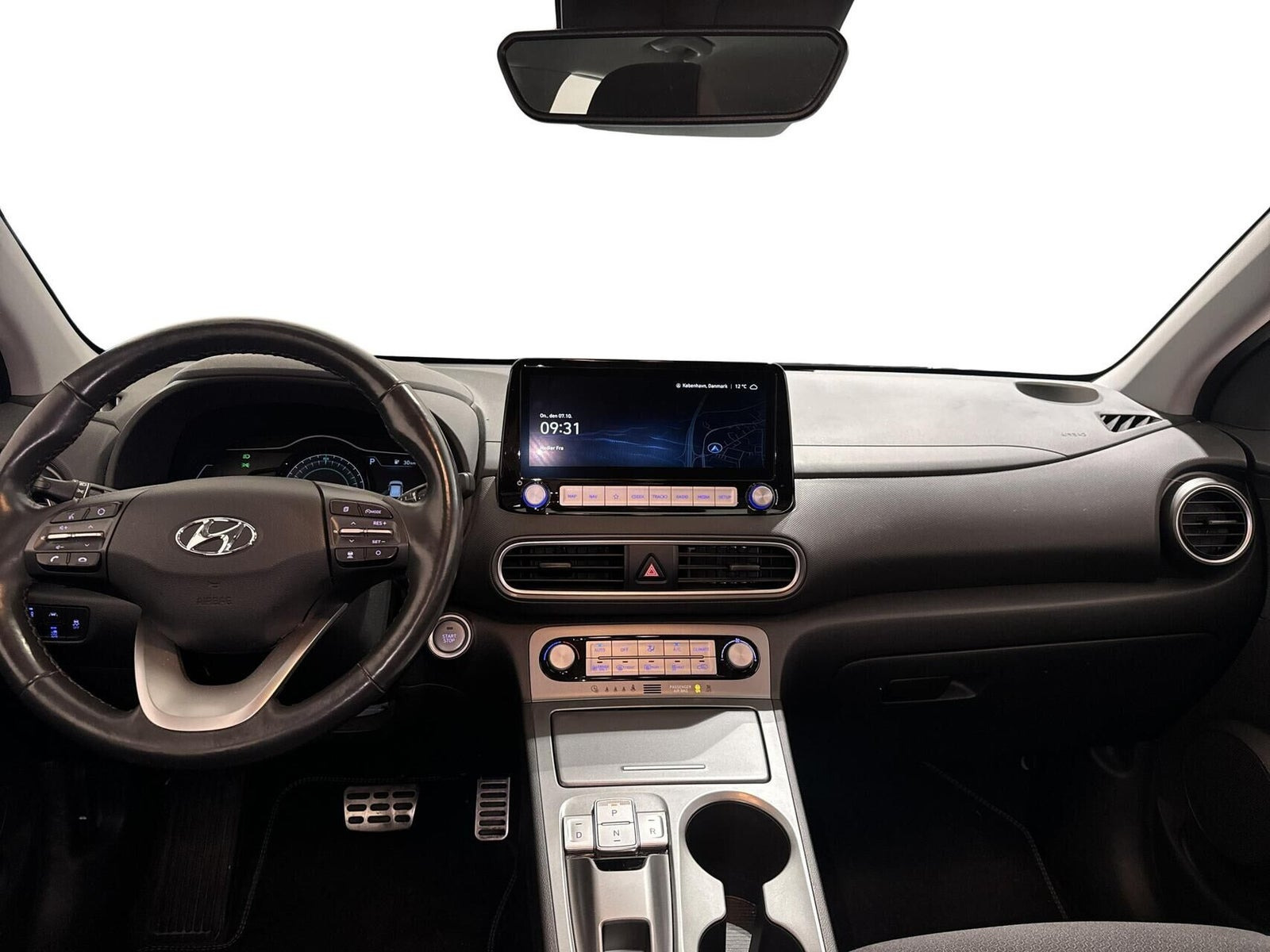 Hvid Hyundai Kona fra 2021