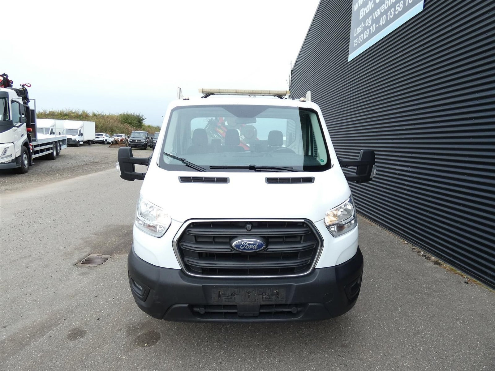 Hvid Ford Transit 350 L3 Chassis fra 2020