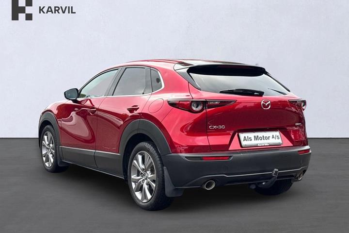 Rød Mazda CX-30 fra 2021