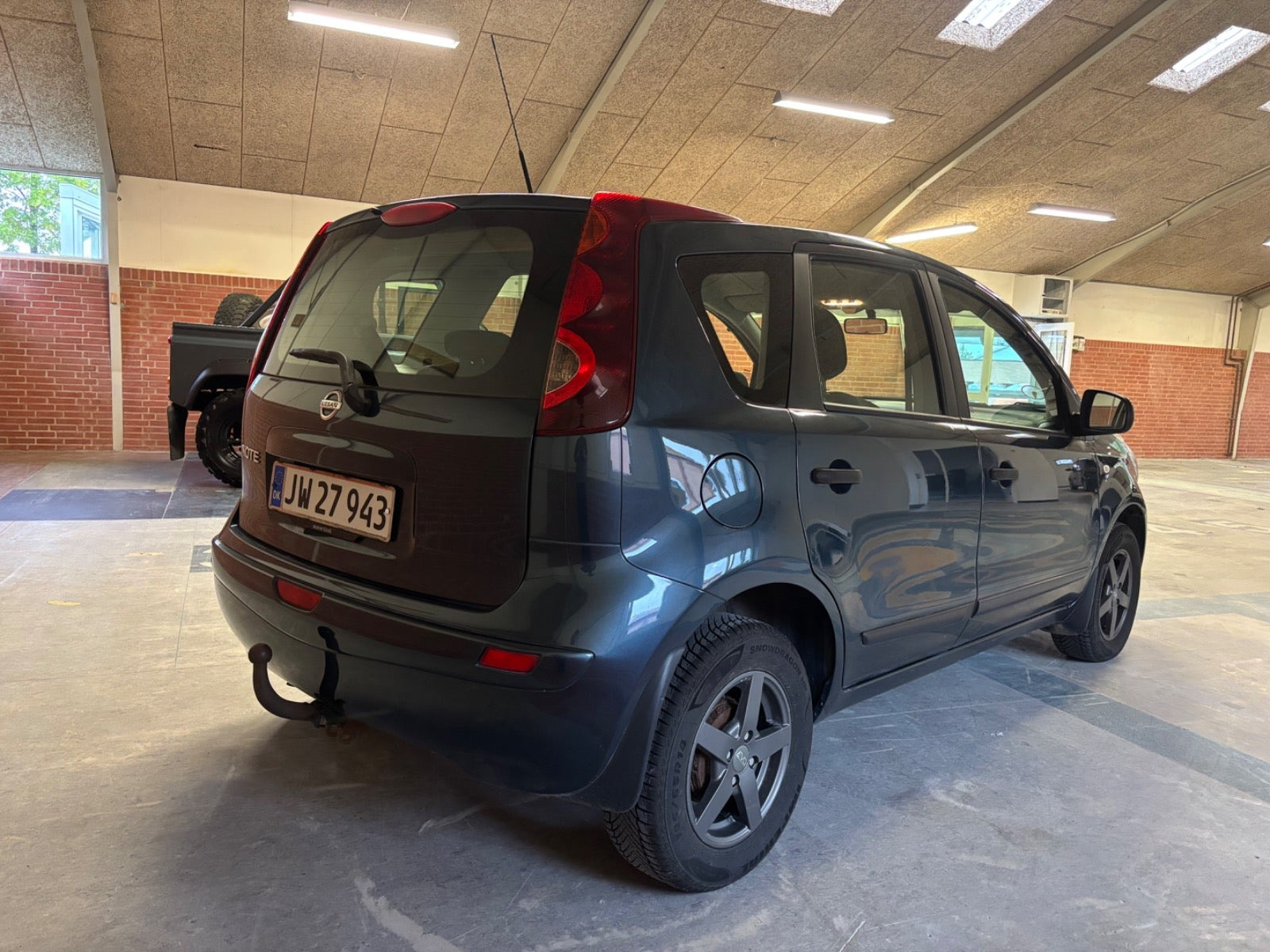 Blå Nissan Note fra 2011