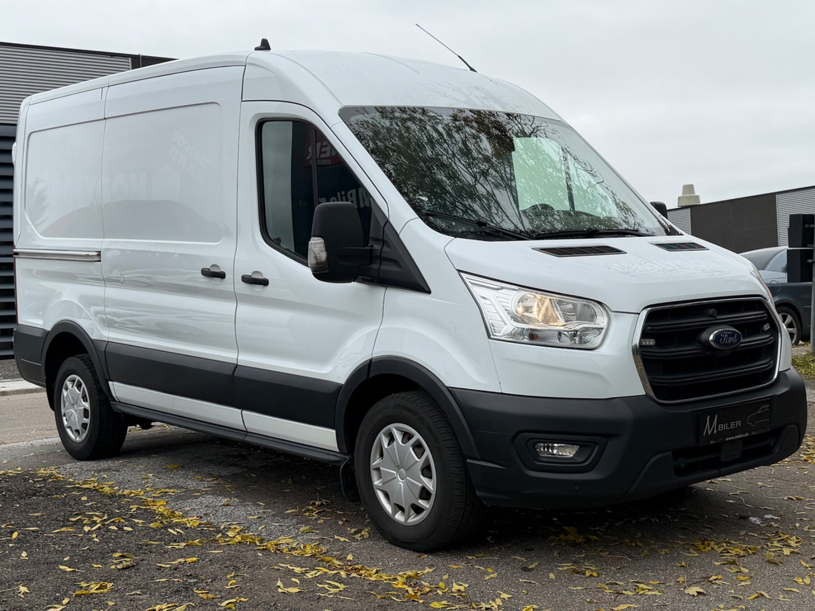 Hvid Ford Transit 350 L2 Van fra 2020