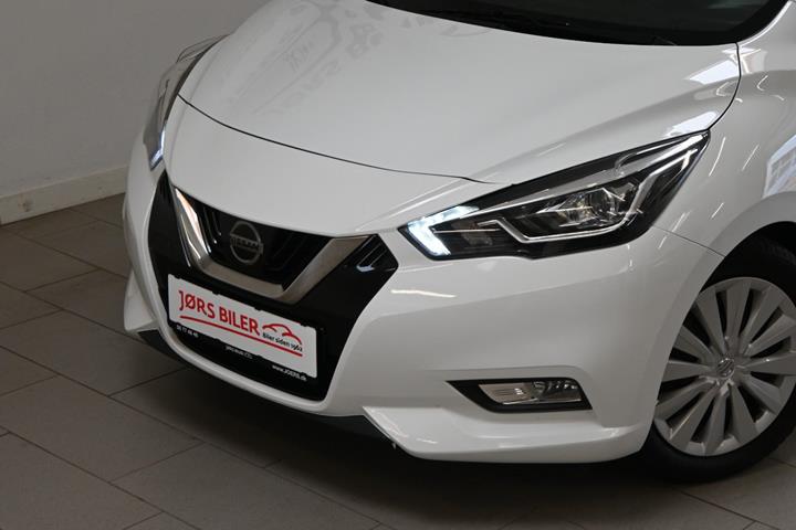 Hvid Nissan Micra fra 2017