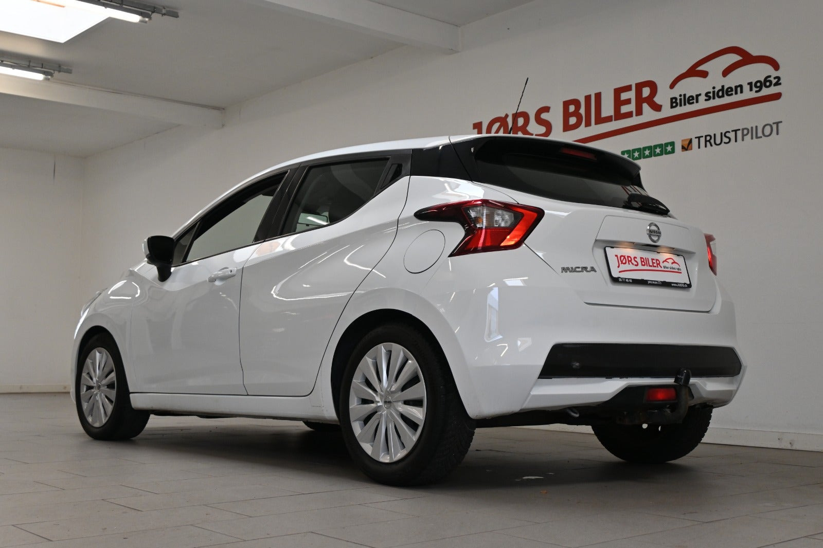 Hvid Nissan Micra fra 2017