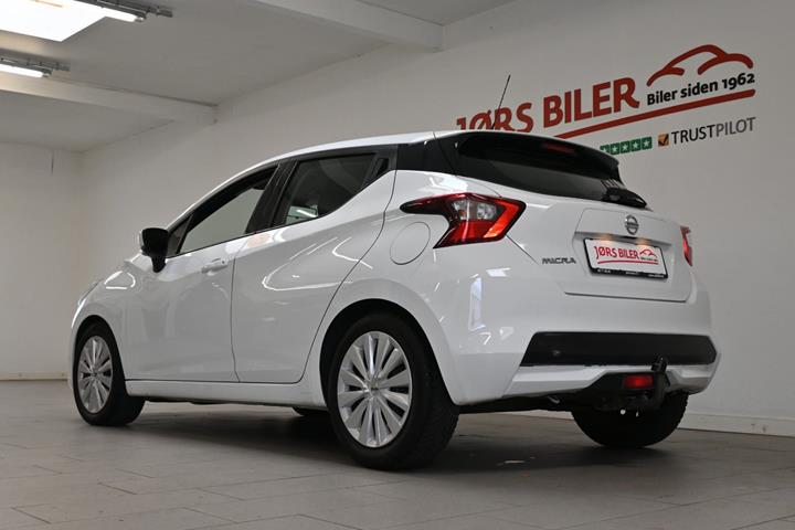 Hvid Nissan Micra fra 2017