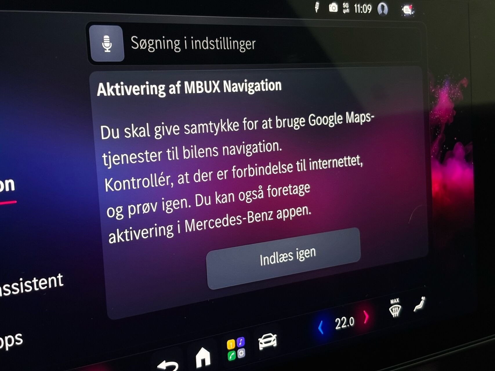 Rød Mercedes CLA250+ fra 2025