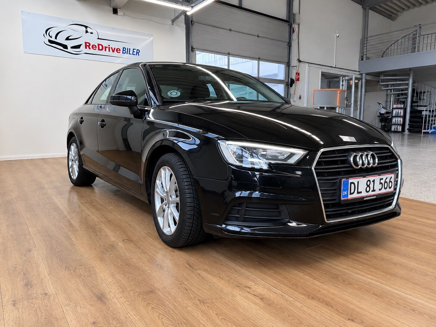 Sort Audi A3 fra 2017