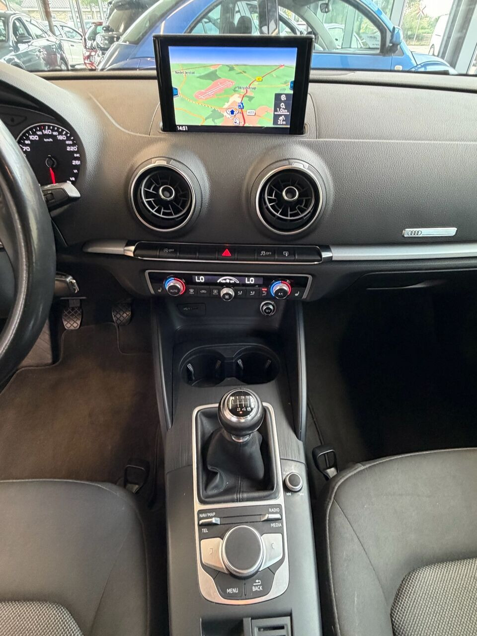 Sort Audi A3 fra 2017