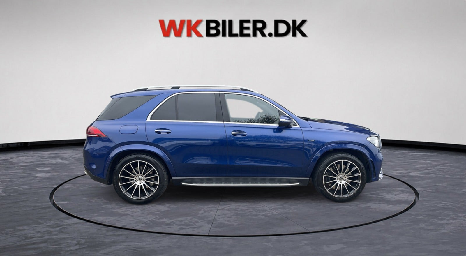 Blå Mercedes GLE350 de fra 2020