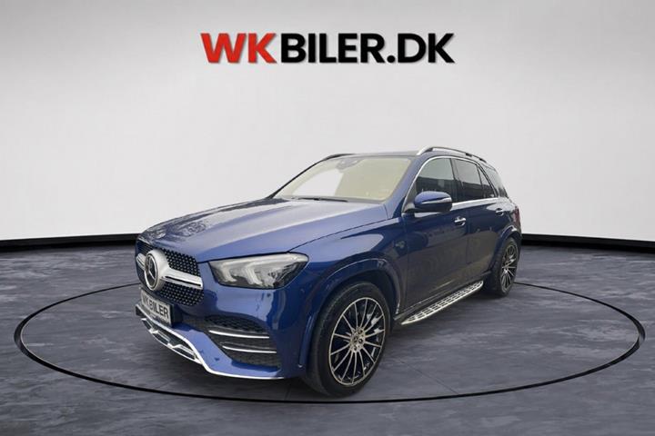 Blå Mercedes GLE350 de fra 2020