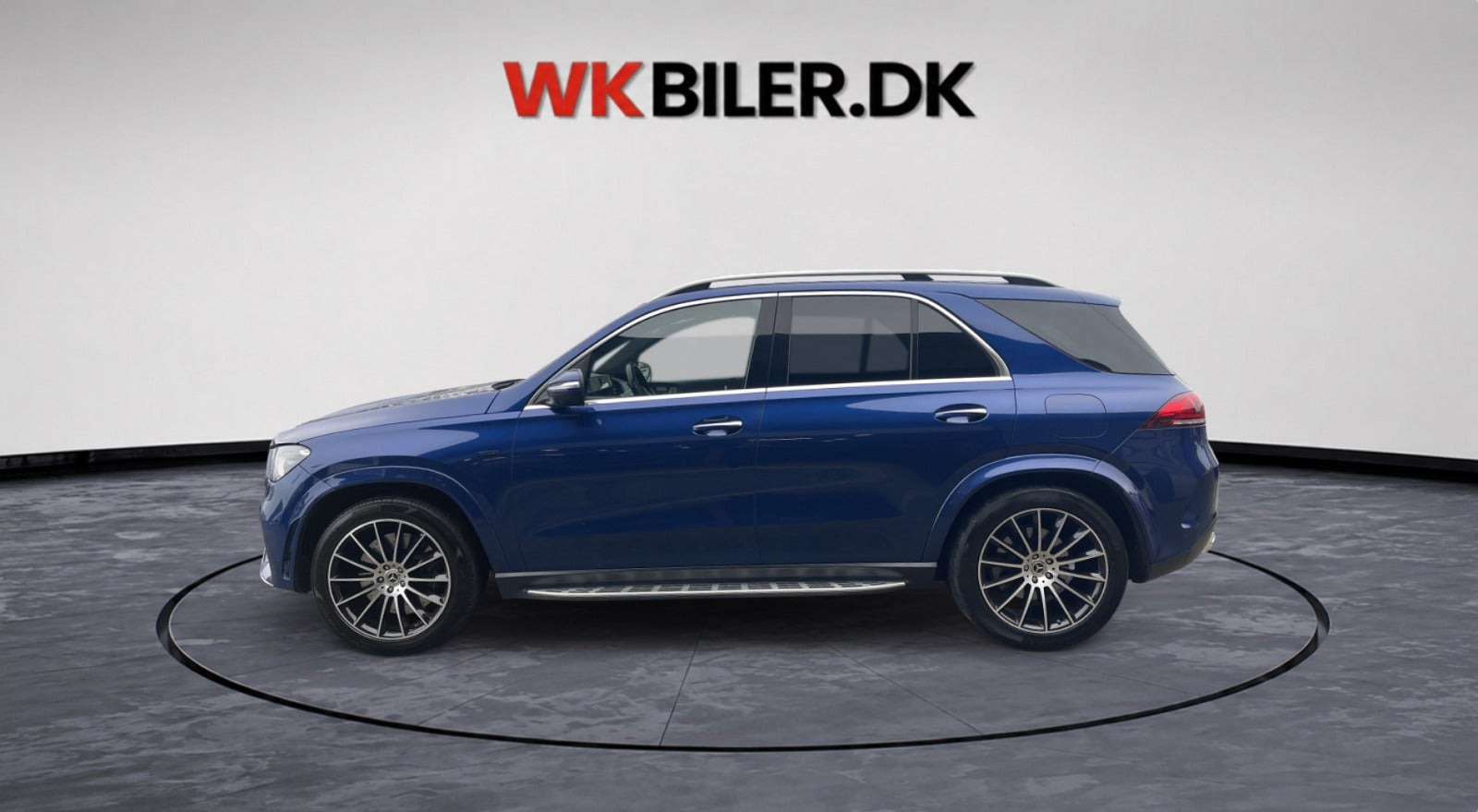 Blå Mercedes GLE350 de fra 2020