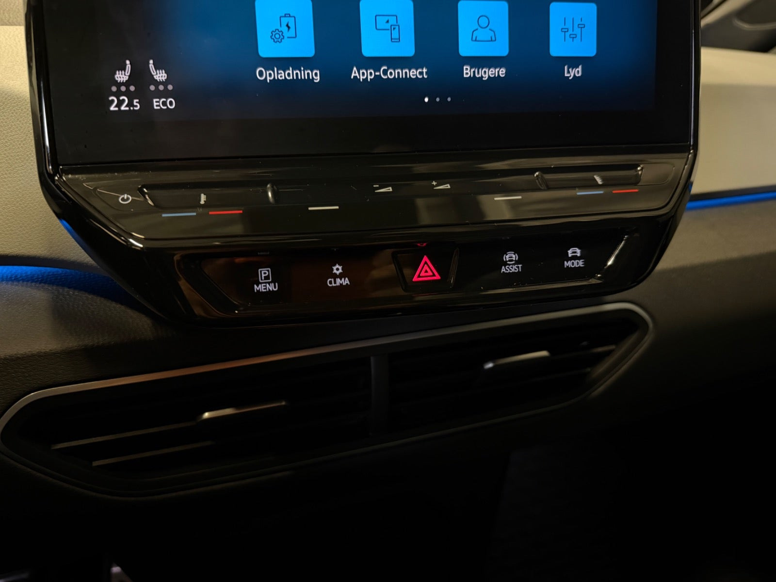 Blå VW ID.3 fra 2021