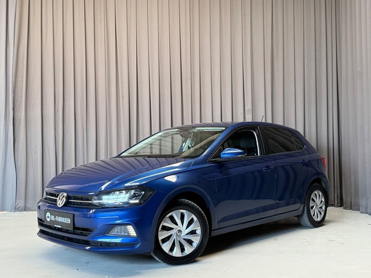 Blå VW Polo fra 2019