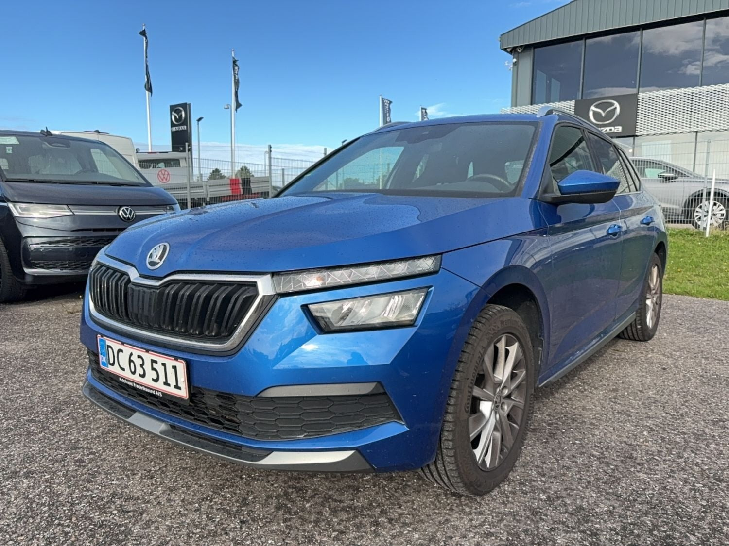 Blå Skoda Kamiq fra 2020