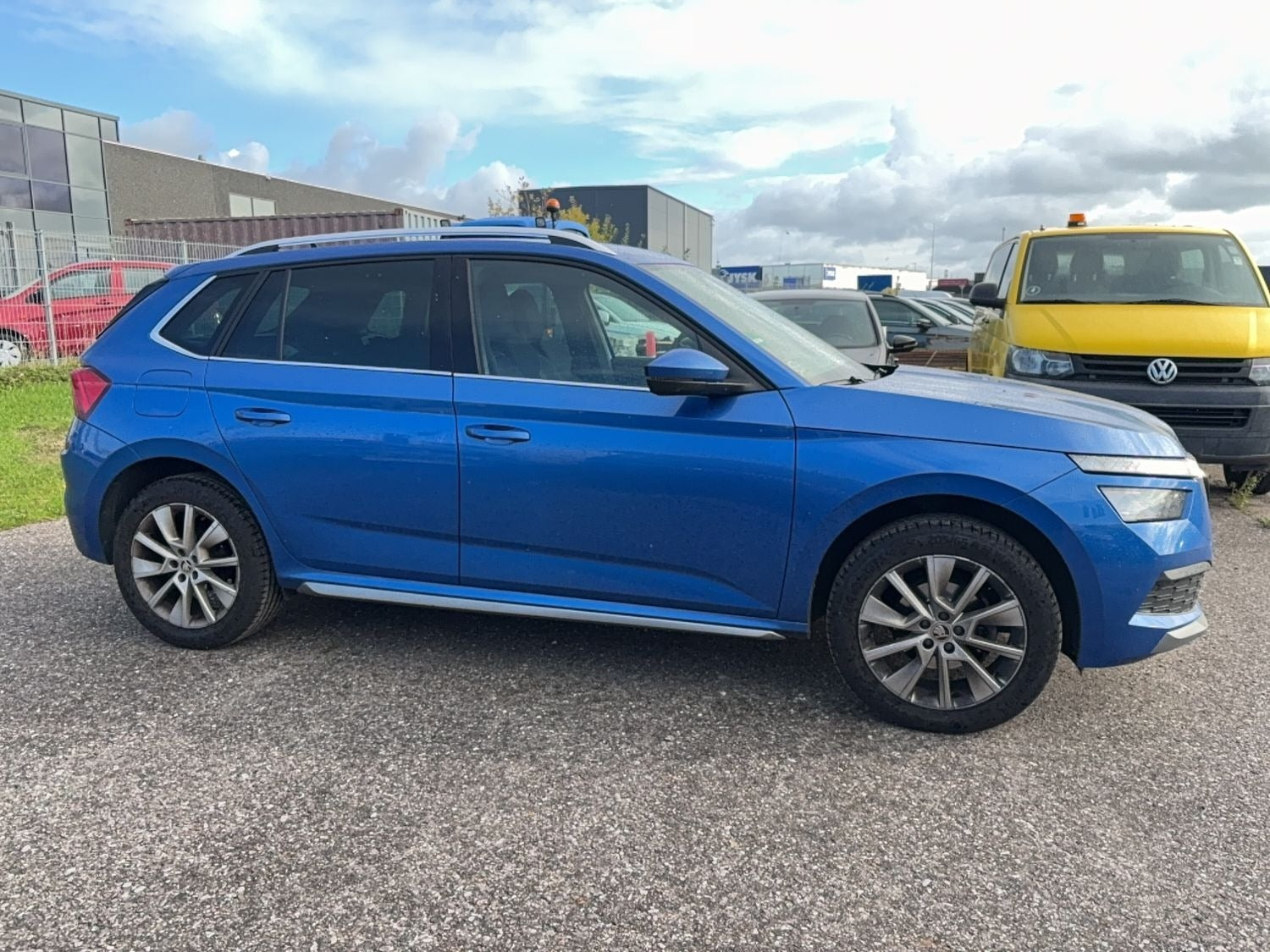 Blå Skoda Kamiq fra 2020