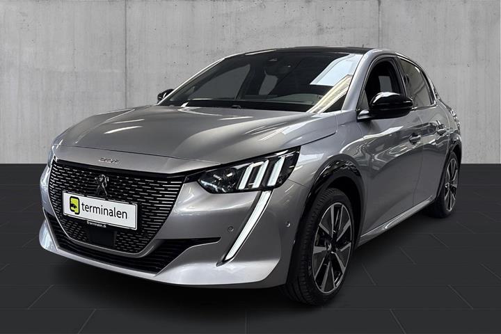 Sølv Peugeot e-208 fra 2021