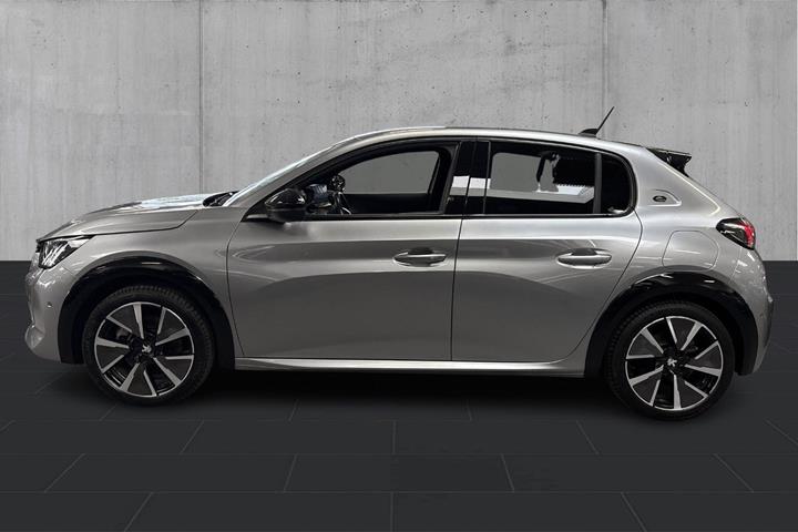 Sølv Peugeot e-208 fra 2021