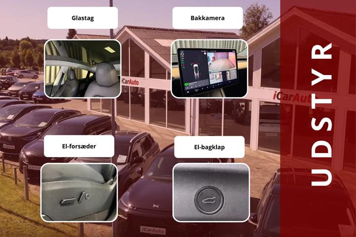 Grå Tesla Model Y fra 2023
