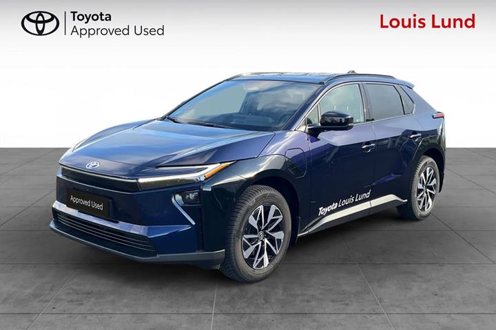 Blå Toyota BZ4X fra 2026